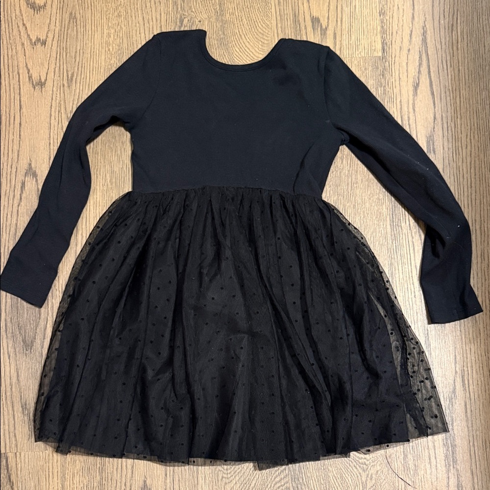 GAP Kids Black Dress with Tulle Skirt - size M